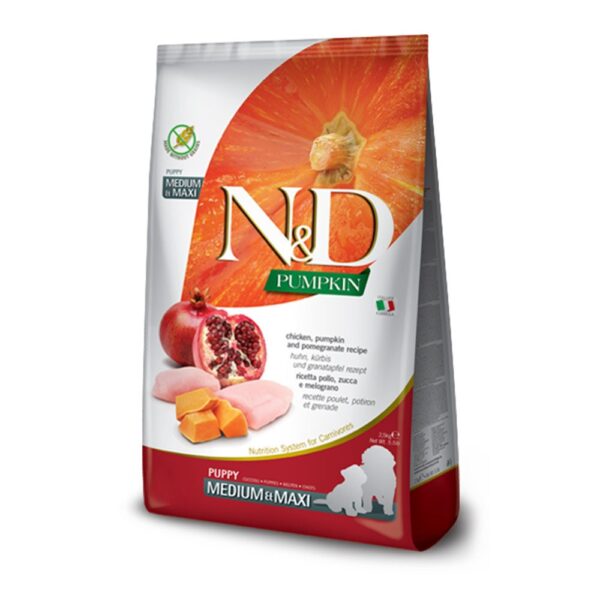 N&D Dog Pumpkin Chicken & Pomegranate Puppy Medium and Maxi 12kg