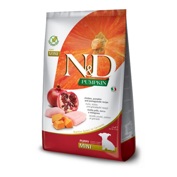 N&D Dog Pumpkin, Chicken & Pomegranate Puppy Mini 2.5kg Ξηρά τροφή σκύλου