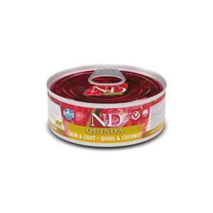 N&D Cat Quinoa Skin & Coat Quail Wet food 80gr Υγρή τροφή γάτας