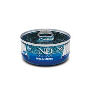 N&D Cat Ocean Tuna & Salmon Adult Wet Food 80gr Υγρή τροφή γάτας